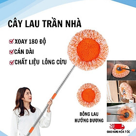 Mua Chổi Lau Nhà Hoa Hướng Dương Đa Năng Dài 1M
