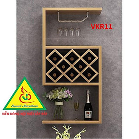 Mua Kệ để rượu treo tường bằng gỗ  KHÔNG KÈM giá treo ly VKR11 - Nội thất lắp ráp Viendong ADV