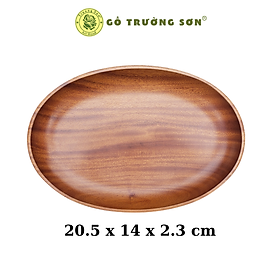 Khay Gỗ Decor Oval Xà Cừ - Dùng Đựng Thức Ăn, Decor Trang Trí, Chụp Ảnh