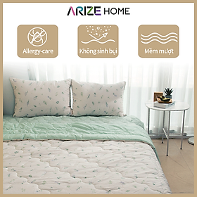 Mua Chăn Chần Bông Arize Vải Microfiber Sylvia Green 1.5mx2m  2mx2.2m