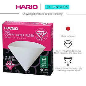 Túi Giấy Lọc Cà Phê Hario V60 Coffee Paper Filter Loại 1 Ly (pha 1-2 tách cà phê)