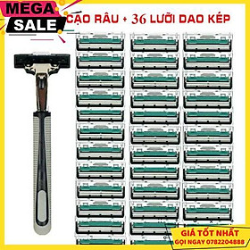 Set Dao Cạo Râu 36 Lưỡi Dao Cạo Thay Thế - Giao Hàng Toàn Quốc