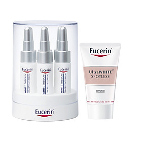 TINH CHẤT TRẮNG DA EUCERIN WHITE THERAPY CLINICAL CONCENTRATE SERUM 6X5ML TẶNG KEM DƯỠNG TRẮNG DA BAN ĐÊM 20ML