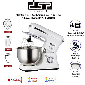 Mua Máy trộn bột  nhào bột  đánh trứng cao cấp DSP KM3043 có 6 mức độ Công suất: 1200W  Dung tích: 5 lít - HÀNG CHÍNH HÃNG