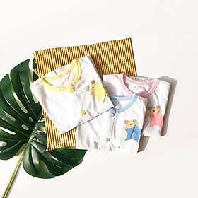 Set 3 Áo nút giữa Ngôi Sao dày tay dài -Miomio