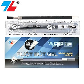 Hộp 24 ruột bút nước - bút gel 0.5mm Thiên Long GR-01 mực đen