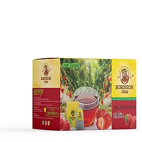Trà Dâu Túi Lọc ROBINSON FARM 40gr ( 20 túi x 2g ) Đậm vị dâu - Thơm vị trà