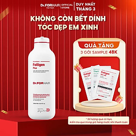 Dầu gội đầu ngăn rụng tóc kích thích mọc tóc Dr.FORHAIR Folligen Plus Shampoo 500ml