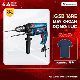 Máy Khoan Động Lực Bosch GSB 16 RE (750W)