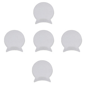Set of 5 White 6mm/0.23'' Rubber Clarinet Thumb Rest Cushion Protector Comfortable