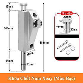 Mua Chốt Khóa Cửa Âm Sàn KUNBE Chốt Núm Xoay Và Kèm Chìa Tích Hợp Lò Xo Bật