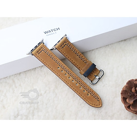 Dây đeo thay thế dành cho Apple Watch Ultra da bò sáp ngựa điên nhiều màu- Hàng Chính hãng
