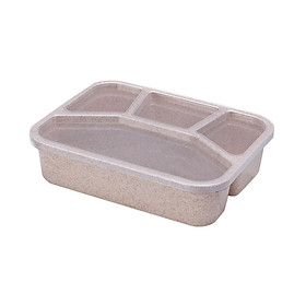 Bento Lunch Box Leakproof Lid Reusable Snack Food Container for Home Kitchen
