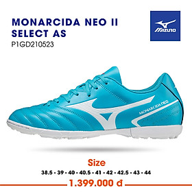 Hình ảnh Giày Bóng Đá Mizuno Monarcida Neo II Select AS Xanh Biển - Hàng Chính Hãng Nhật Bản 100%