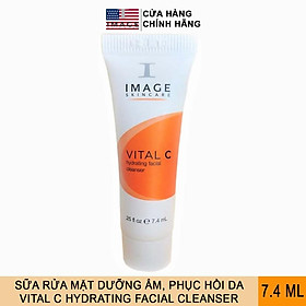 Sữa Rửa Mặt Dưỡng Ẩm Phục Hồi Da Image Skincare Vital C Hydrating Facial Cleanser 177ml