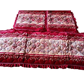 Mua Đệm ghế nỉ nhung hoa 3D có bèo