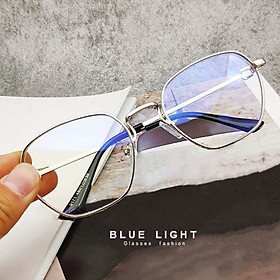 Kính Giả Cận, Gọng Kính Cận Nam Nữ Mắt Vuông Viền Dày Bạc Hàn Quốc - BLUE LIGHT SHOP