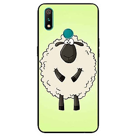 Ốp Lưng in cho Realme 3 Pro Mẫu Chú Cừu Vui nhộn - Hàng Chính Hãng