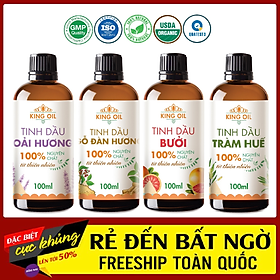 Tinh dầu thiên nhiên 100ml Sả Chanh/ Bạc Hà/ Quế/ Lavender/ Bưởi/ Cam/ Hoa Lài/ Quýt/ Tràm Trà/ Tràm Huế/ Gừng/ hoa Hồng/ Oải Hương/ Trà Xanh/ Hoa Hồng/ Ngọc Lan Tây