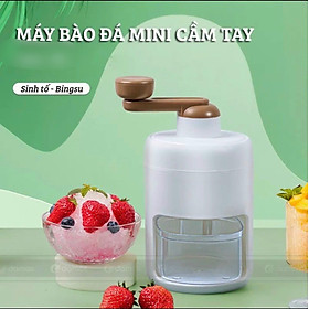 Máy Bào Đá Mini Xay Đá Tuyết Quay Bằng Tay Đa Năng Cho Gia Đình