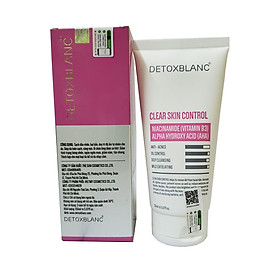 Sửa Rửa Mặt Sinh Học sạch nhờn ngừa mụn Detox BlanC Clear Skin Control 150ml