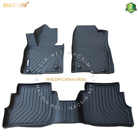 Thảm lót sàn xe ô tô Mazda cx5 2017-2023 Nhãn hiệu Macsim chất liệu nhựa TPE cao cấp màu đen