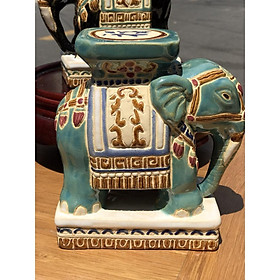 Mua ĐÔN VOI MINI 17CM VUỐT TAY GỐM SỨ THỦ CÔNG NAM BỘ HÀNG MỚI DECOR TRANG TRÍ