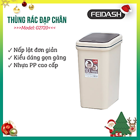 Mua Thùng Rác Hộ Gia Đình   Thùng Rác Nhà Bếp Phòng Tắm Nhà Vệ Sinh Phòng Ngủ Có Thể Bấm Tay Đơn Giản Phong Cách Nhật Bản Nhãn Hiệu FEIDASH G2710/G2720