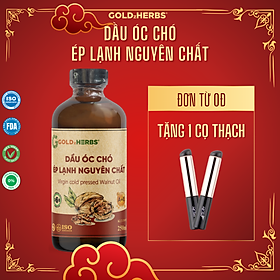 Dầu phộng ép lạnh nguyên chất GoldzHerbs - Chai 120ml/ 250ml
