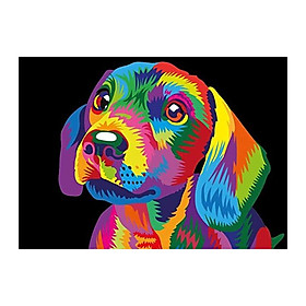 DIY 5D Diamond Painting Colorful Dog Full Drill Crystal Rhinestone Embroidery Paintings Arts Craft for Home Wall Decor