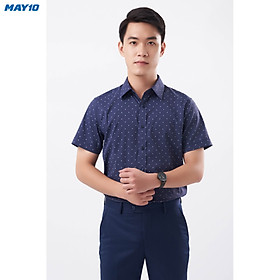 Sơ mi nam cộc tay May 10 form SlimFit mã 010121135 354