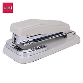 Dập Ghim Xoay Chiều 25 Trang Deli, Xám, Đen, Xanh Dương - 1 Cái E0414
