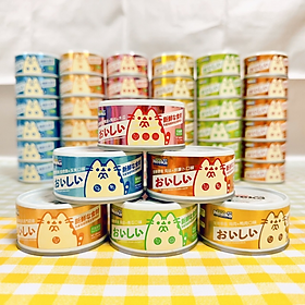 Pate Lon Dạng Soup Thịt Cho Mèo Neeka Nhiều Vị Ngẫu Nhiên Lon 80g