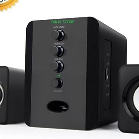 Mua Loa Vi Tính D-202  Có Núm Chỉnh BASS Và TREBLE (đen bóng)