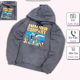 Áo Hoodie Nỉ Ngoại Junior Chất Dày Đẹp Form rộng Unisex Nam Nữ Couple