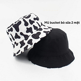 Nón Bucket Bò Sữa Ulzzang Đáng Yêu Unisex