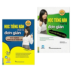 [Download Sách] Combo 2 cuốn Học Tiếng Hàn Thật Là Đơn Giản: Trong Giao Tiếp Hàng Ngày + Từ Vựng Trình Độ Sơ Trung Cấp (Tặng kèm Bookmark Happy Life)