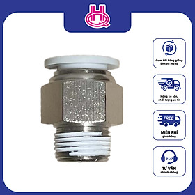 Mua Đầu nối thẳng khí nén ren ngoài WPC bằng thép không gỉ cắm ống 6mm  8mm  10mm - Hàng chính hãng