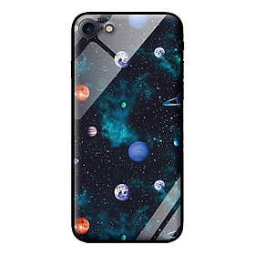 Ốp kính cường lực cho iPhone 7 Họa Tiết Vệ Tinh - Hàng chính hãng