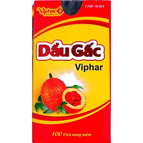 Viên uống bổ mắt dầu gấc Viphar - Lọ 100 viên