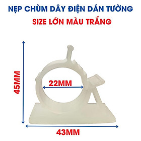 Mua Kẹp Cố Định Chùm Dây Điện Cáp Mạng Bằng Nhựa Keo Nano Siêu Dính Tiện Dụng Cho Gia Đình K114
