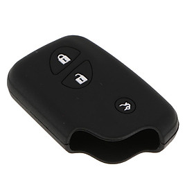 Silicone Remote Key Fob Case Cover Fit For Lexus IS460 300 250 GX460 Black