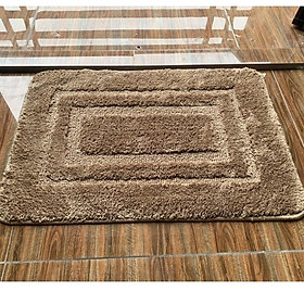 Mua Thảm chùi chân 1 màu Cao Cấp và sang trọng - kết hơp sợi nen siêu thấm hút kt 40x60cm