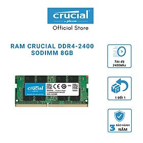Mua Ram Laptop Crucial DDR4 8GB Bus 2400MHz - CT8G4SFS824A - HÀNG CHÍNH HÃNG