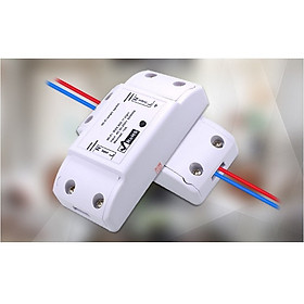 Mua Công tắc điện thông minh có ĐKTX Wifi qua điện thoại  có đèn led- (Tặng 2 nút kẹp cao su giữ dây điện- màu ngẫu nhiên)