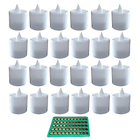 Mua 24 nến điện tử đèn led tặng kèm vỉ 50 pin