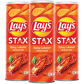 Combo 3 Bánh Snack Khoai Tây Lay's Stax 103g