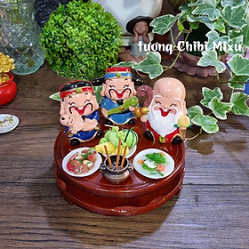 Mua Combo Tam Đa 339K (gồm Tam Đa 6cm + Ngũ Quả + Thịt kho + canh khổ qua + Lư + Đế 12cm) tặng 10 nhang