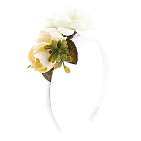 Floral Fall Rose Flower Crown Garland Festival Wedding Hair Wreaths Headbands