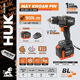 MÁY KHOAN PIN 21V 13MM G3-M90 HUKAN -HÀNG CHÍNH HÃNG